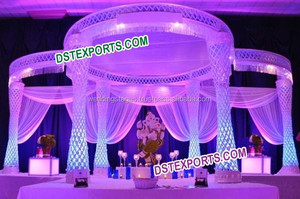 Impresionante Mandap de Cristal para Bodas, Mandap de Cristal Blanco para Bodas Hindúes en EE. UU., Nuevo Mandap de Cristal Blanco en Noruega, Mandap de Cristal Blanco en Alemania - Product Image 2