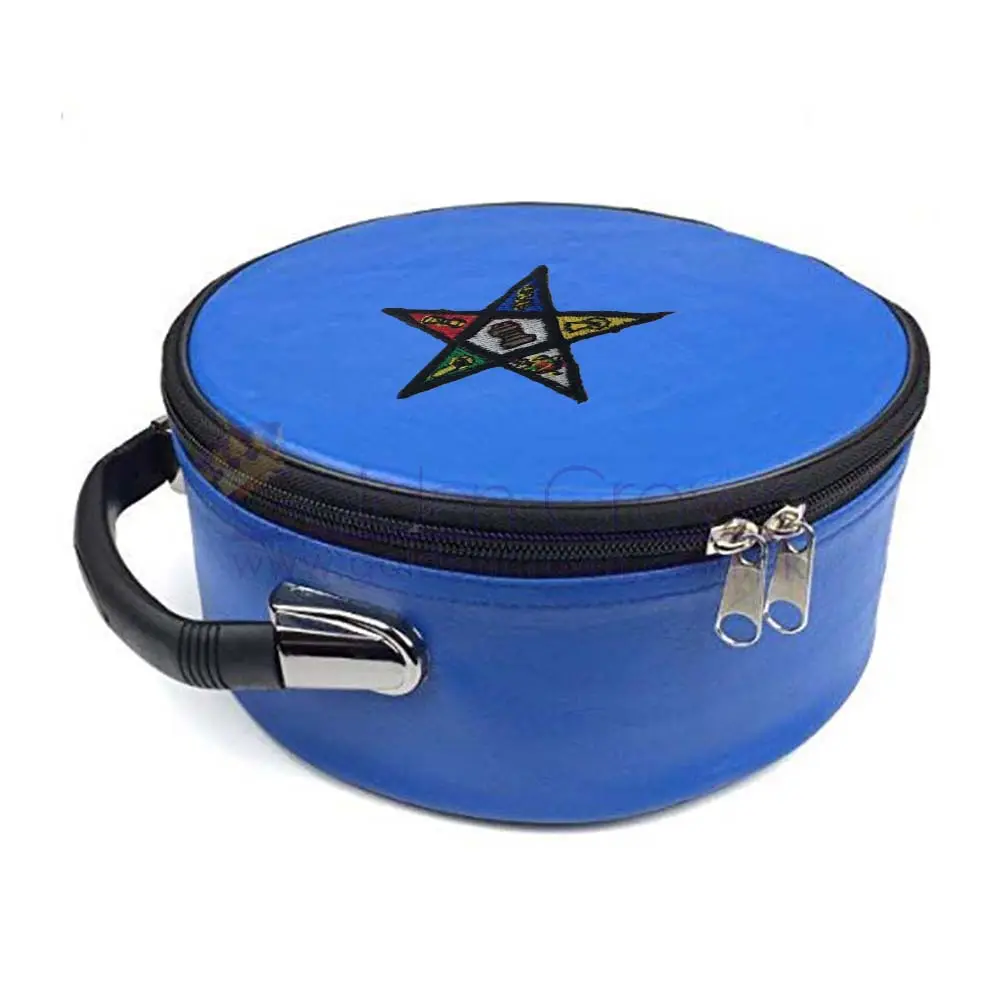 Alta qualità massonica Regalia Freemason Compass quadrato e G Blue Cap Case | Massonico Regalia Cap Case fornitore