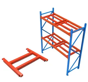 Mavi dik turuncu kiriş endüstriyel raflar ve depolama çözümleri palet rafı selektif palet rafı depo depolama için