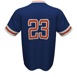 Camiseta de béisbol personalizada al por mayor para hombre, estilo bordado coreano, con tela twill. - Product Image 5