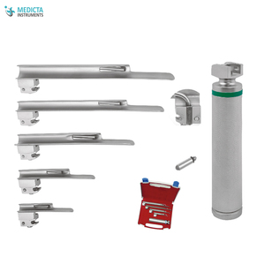 Conjunto de tubos de fijación para laringoscopio de molinero de alta calidad, fibra óptica, con mango de batería - Product Image 4