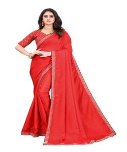 Sarees Party Wear Mariage Soie Banarasi Nouveau Designer Sari avec Blouse non cousue Pièce Indienne Femme Prix le plus bas par Vêtements Apparelgarment - Product Image 6