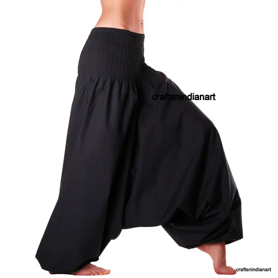 Pantalones bombachos indios para hombre y mujer, pantalón de YOGA, estilo HIPPIE, indio, ALI BABA