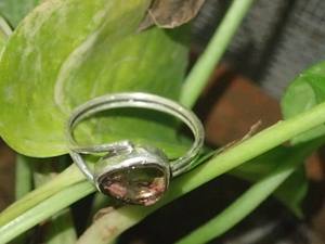 Anillo de piedras preciosas de turmalina de Plata de Ley 925 Unisex, anillo de moda de estilo étnico hecho a mano para uso ocasional en fiestas - Product Image 6