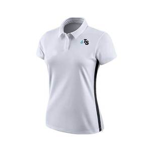 100 algodón señoras Golf Polo bordado en blanco de alta calidad Camisas poliéster cantidad personalizada cuello alto OEM - Product Image 2