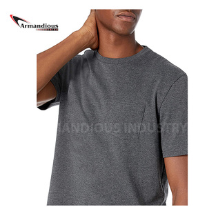 2025 offre t-shirt à col rond vierge de haute qualité personnaliser le t-shirt LOGO imprimé pour hommes en microfibre - Product Image 4