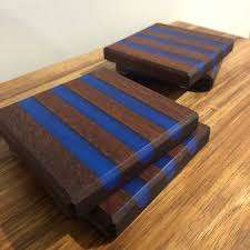 Wood and <b>Epoxy</b> Resin River Coasters Creative Drink Coasters Cup Mats for Drinks Coaster for Home Ware Use - Product Image 4