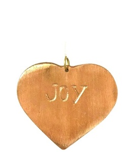 De METAL de cobre de aluminio color nueva llegada de diseño de alegría forma Navidad ornamento - Product Image 1