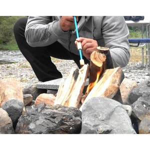 Japanese <b>Fire</b> Tube Camping Gear <b>Fire</b> Bellow Campfire <b>Tool</b> for Travel, Hiking, Picnic, Fireplace Aluminum Blowpipe - Product Image 6