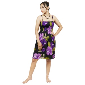 <span class=keywords><strong>Vestido</strong></span> de Verano con Estampado de Flor de Hibisco <span class=keywords><strong>para</strong></span> <span class=keywords><strong>Mujer</strong></span>, Estilo <span class=keywords><strong>Hawaiano</strong></span>, Tirantes Finos, Casual, <span class=keywords><strong>para</strong></span> Playa - Product Image 2