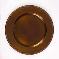 Assiettes de présentation en fer doré classique, polies et durables, style américain, couleur personnalisable, pour décoration de mariage, vente en gros à prix abordable