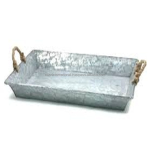 Plateau de botte de maison en métal galvanisé avec support - Product Image 4