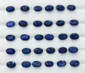 Zaffiro ovale taglio di pietra a lotto del commercio all'ingrosso gemme fornitore