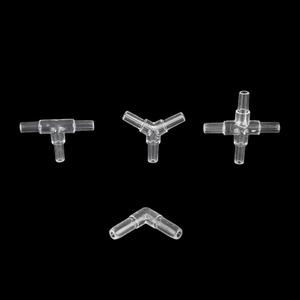 Manguera igual de acrílico transparente conectores Tee/Cruz/codo/<span class=keywords><strong>Y</strong></span> en forma de tubo de aire conectores acuario accesorios de tuberías de - Product Image 1