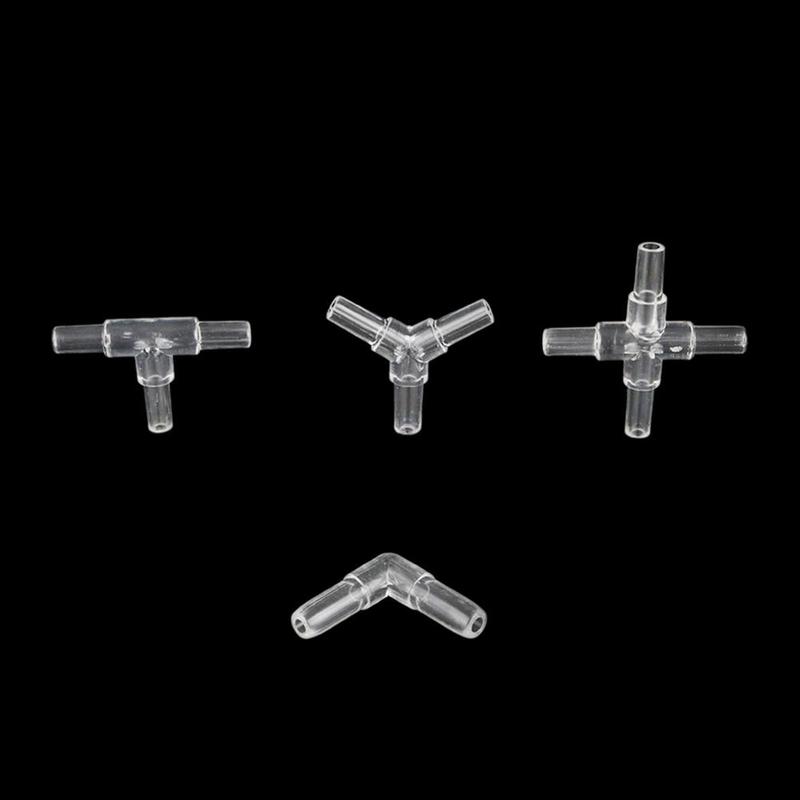 Hose Equal Transparent Acrylic Connectors Tee
