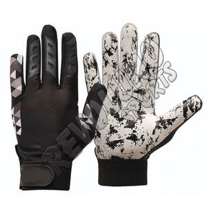 Gants de football américain personnalisés Paume collante Couleur orange Gants de football américain pour jeunes Écologique - Product Image 6