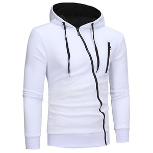2025 nuevo logotipo personalizado 100% algodón bordado cremallera hasta invierno Streetwear polar bolsillos en blanco Sudadera con capucha de alta calidad - Product Image 1