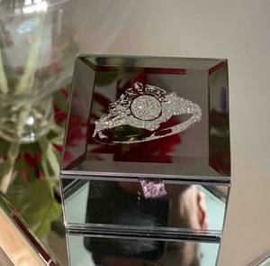 Marks and Spencer Mirrored <b>Glass</b> Jewellery <b>Box</b> 7024B - Product Image 1