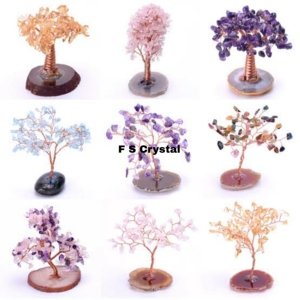 Árbol de cristal de ágata de alta calidad hecho a mano posavasos de piedras preciosas de múltiples piedras árbol de piedras preciosas de la mejor calidad para compra al por mayor - Product Image 2