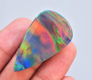 Multi Fire Cabochon High Quality Multi Fire Aurora Opal Gemstone Custom Shape And Size Shape Aurora Opal Pair Aurora Opal Gems - Product Image 5