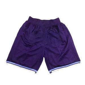 Polyester Mesh Made Retro Style <b>Shorts</b> Purple Color Plain Dyed <b>Basketball</b> <b>Shorts</b> for Youth Sports Wear <b>Shorts</b> - Product Image 2