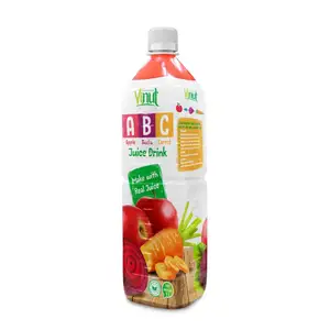 1000Ml Vinut Fles Abc Appelrode Wortel Natuurlijk Sap Groentesap Goedkope Prijs Best Verkopende Private Label Oem Odm Halal