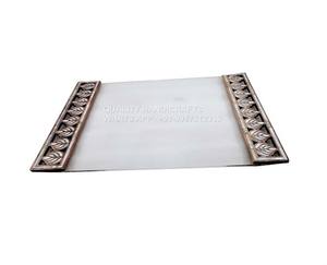 Gran oferta, bandeja de servicio de madera de Acacia de estilo árabe, artesanía de calidad con incrustaciones de fregona, acrílico y Perla madre para Ramadán Eid - Product Image 1