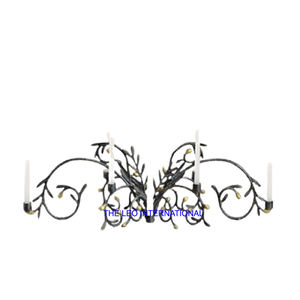 Portavelas y Metal de aluminio para el hogar Oficina Sala de estar Jardín interior Comedor Centro de mesa Decoración 6x4x10 pulgadas - Product Image 6