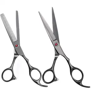 2 Pcs set of Professional Cutting and thinning Hair Scissors for Home Salon Man Woman Adults Kids Made in Pakistan