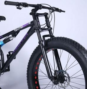 26 27.5 29 4.0轮胎合金车架24速拉索盘式制动器全悬挂<span class=keywords><strong>mtb</strong></span>山地车自行车雪地自行车 - Product Image 4