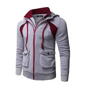 Sweat à capuche zippé respirant en polaire unie pour homme, qualité export supérieure, avec poche – Tissu 300g – Vente chaude du Bangladesh - Product Image 1