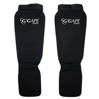 GAPE SPORTS SP-005 Protège-tibias et protège-pieds respirants et légers en matériau élastique pour Karaté, Taekwondo, Kickboxing – Couleur personnalisable