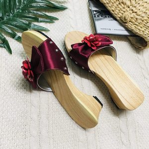 Sandalia de tacón con suela de madera para mujer, zuecos de fábrica en Vietnam - Product Image 6