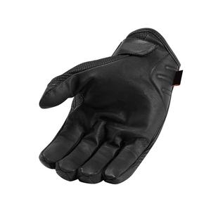 Guante de motocicleta transpirable de cuero Pu negro con pantalla táctil de dedo completo para hombre, guantes de Motocross para montar a caballo - Product Image 2