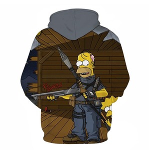 เสื้อกันหนาวมีฮู้ดสำหรับผู้ชาย,เสื้อสเวตเตอร์แบบสวมพิมพ์ลาย3D - Product Image 6