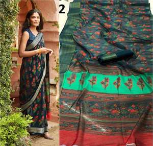 Nouveaux saris en soie viscose rayonne au design tendance, vêtements pour femmes, vêtements de soirée, vêtements ethniques de créateurs indiens, prix de gros - Product Image 4