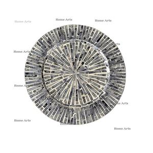 Plaque de chargeur nacre dernière conception avec plaque d'exposition de forme ronde de la plus haute qualité sous plaque par home arts - Product Image 5