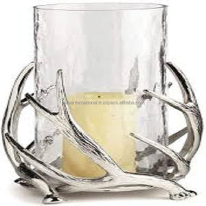 Handmade Modern and Antique Style Antler Design <b>Candle</b> Holder <b>Sconce</b> Metal Aluminium for Home Decoration or Easter Occasions - Product Image 6