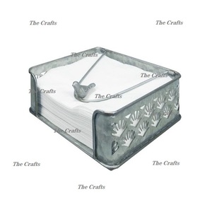 Juego de dos soportes de papel tisú galvanizados, servilletero de tamaño y forma personalizados para uso doméstico en hoteles - Product Image 2