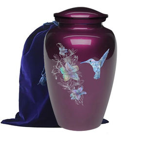 Urn métallique Antique, gravée or et gris d'aigle, vente en gros, crension pour adultes, Style américain/européen - Product Image 3