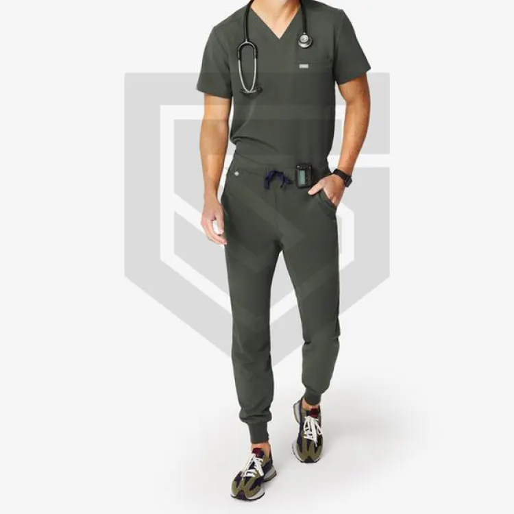 Uomo moda uniforme scrub vestito all'ingrosso scrub uniformi infermiera medica Stretch scrub