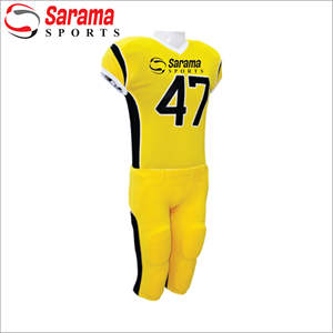 Maillot de football américain d'entraînement en polyester, design libre, maillot rouge américain AVEC LOGO - Product Image 1