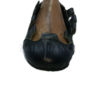 Sepatu Jazz keras Irlandia wanita berkualitas tinggi kulit nyaman dengan lapisan katun Suede warna khusus & ukuran untuk tari Latin