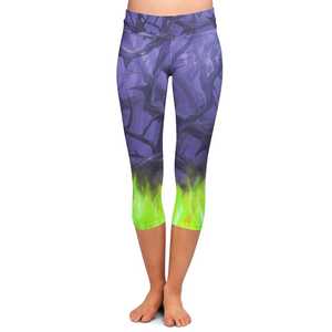 Leggings personalizados inspirados en el Bosque de Espinas y Maléfica - Leggings capri o largos - Product Image 3