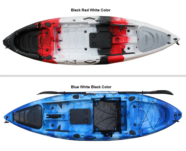 Kayak portátil de plástico con pedal para kayak, equipamiento Popular para exteriores