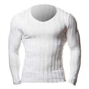 Gym body building bulk long sleeve men t shirt high quality cheap price - Product Image 1