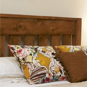 Highly Recommend American Rustic Industrial Style Bed Furniture Wooden Headboard and Footboard Metal Platform Wood Bed - Product Image 4