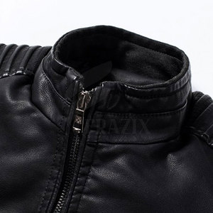 Chaquetas de cuero delgadas para hombre más vendidas para el invierno Diseño personalizado con cuello alto Producto caliente de Frazix Intl - Product Image 2