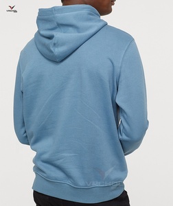 Sudadera con capucha y cremallera para hombre personalizada de alta calidad, jersey de lana de algodón suave de gran tamaño en blanco de fábrica OEM, característica de talla grande de punto sólido - Product Image 3