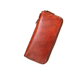 Best Real Men Leather Long Clutch Wallet Hand Bag Purse 5077